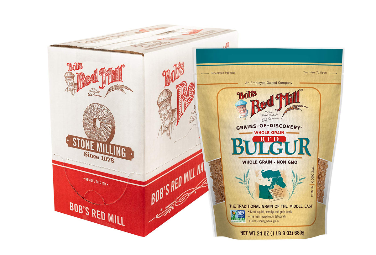 Bob's Red Mill Red Bulgur pack front showing wholesome whole grain for quick meals