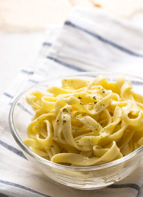 Bob's Red Mill semolina flour creates golden pasta with a supple texture.