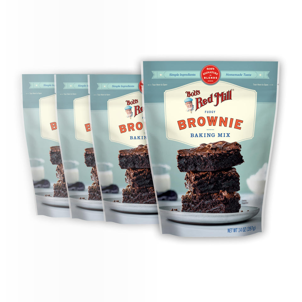 Bob's Red Mill Signature Brownie mix package for quick fudgy brownies