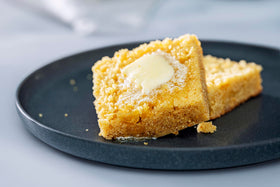 Bob's Red Mill Signature Cornbread Mix batter pour, a foolproof base for quick dinners.