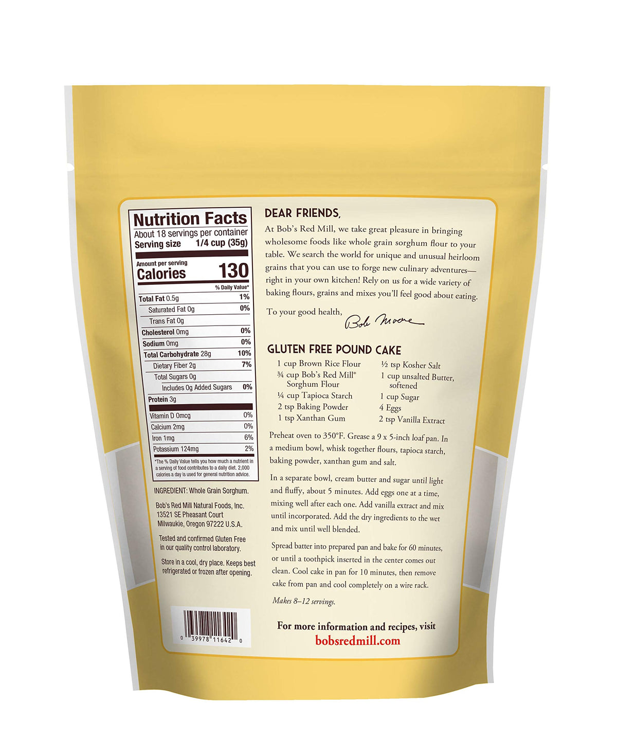 Bob's Red Mill Sorghum Flour dough displaying smooth texture for gluten-free bread.