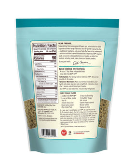 Bob's Red Mill TVP in a chili dish offers protein-rich, meatless filling options.