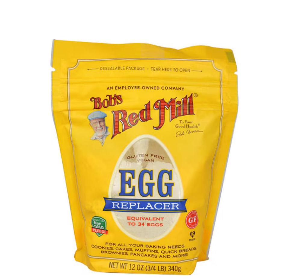 Bob's Red Mill vegan egg replacer pack of 2, equivalent to 34 eggs, ideal for baking
