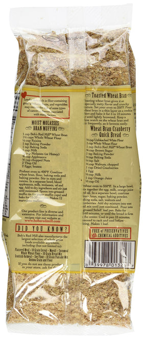 Bob's Red Mill Wheat Bran serving-bowl image showing ready-to-use fiber boost for recipes.