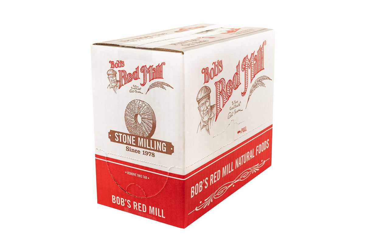 Bob's Red Mill popcorn closeup, shows fiber-rich whole grain texture