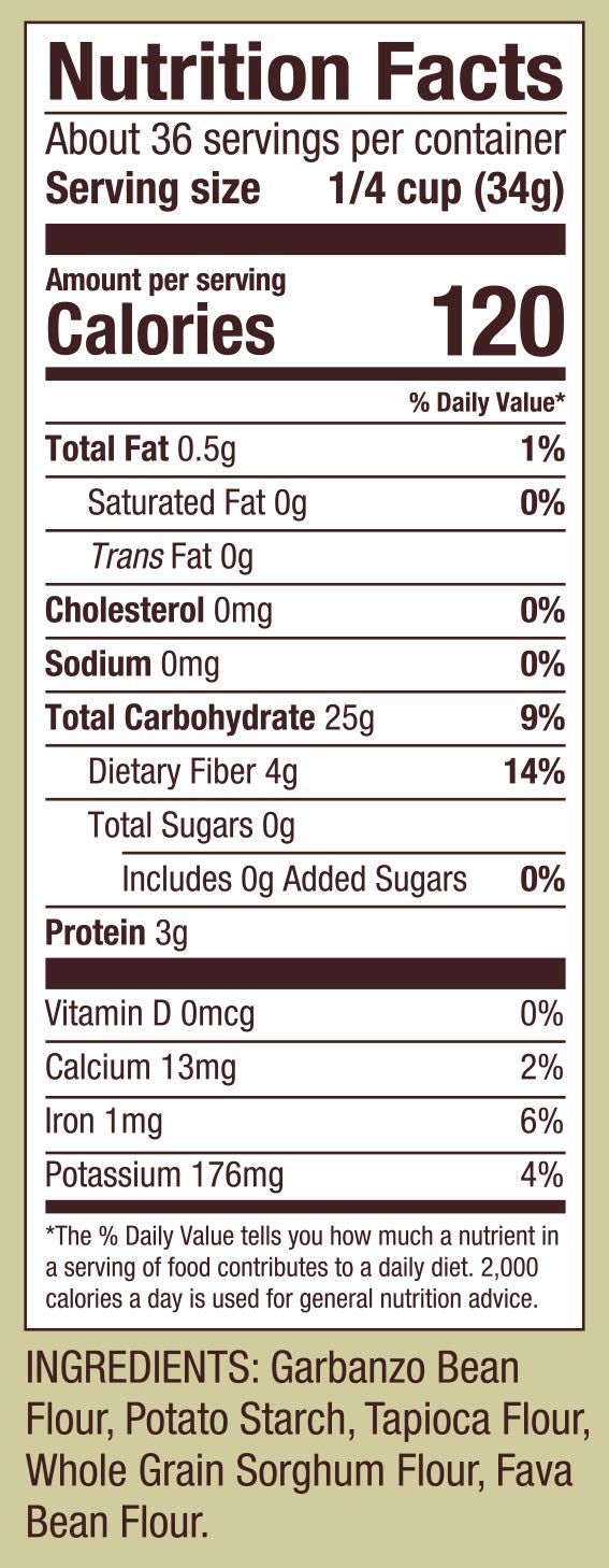 Bob's Red Mill whole grain sorghum flour adds earthy flavor and structure