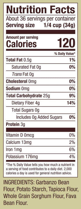 Bob's Red Mill whole grain sorghum flour adds earthy flavor and structure