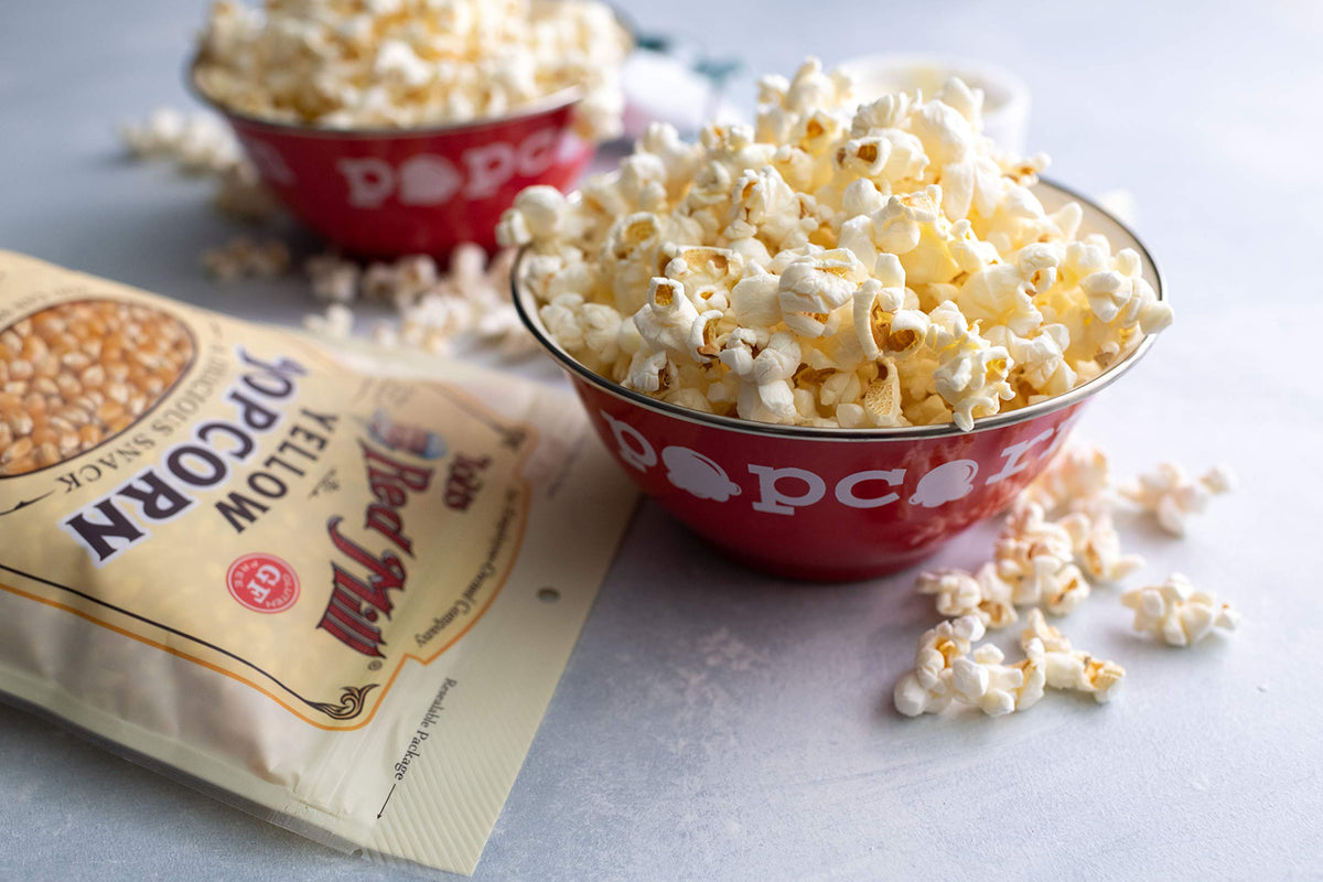 Bob's Red Mill Yellow Popcorn as a family-friendly, shareable snack.