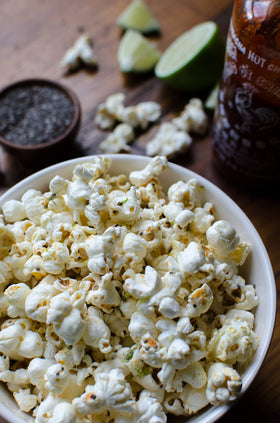Bob's Red Mill Yellow Popcorn packaging showing a convenient pack of four.