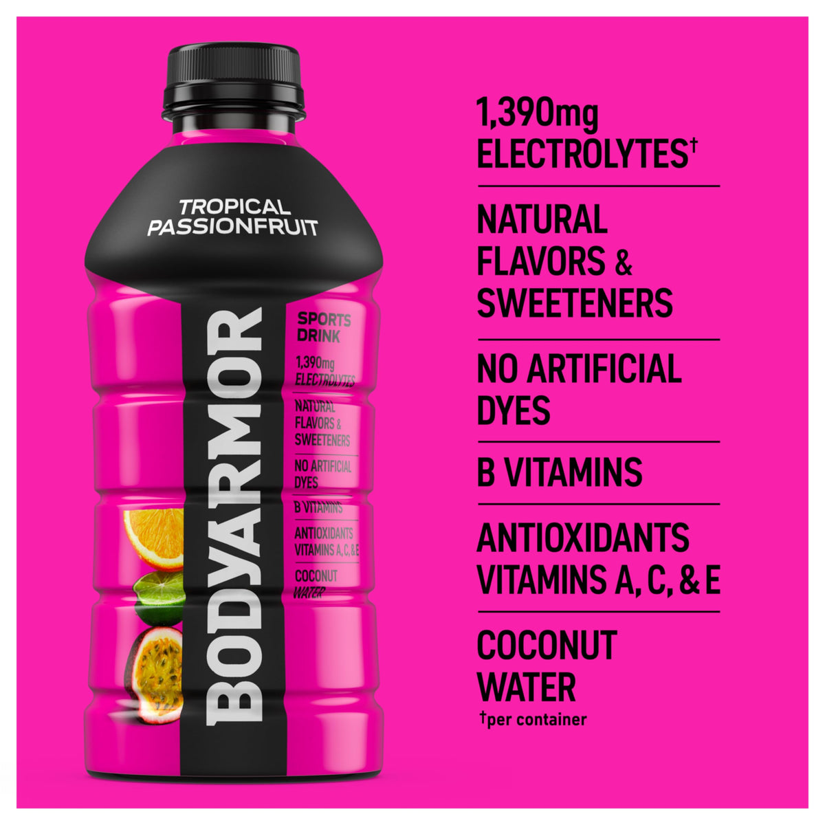BODYARMOR 15-pack enables easy stocking of hydration throughout the week