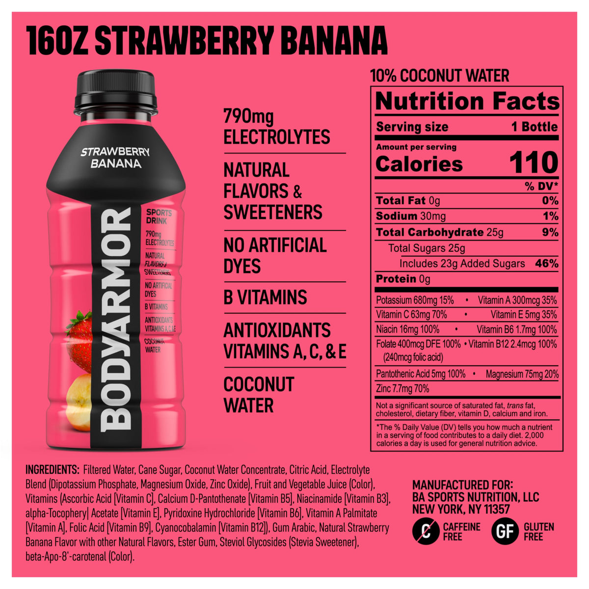 BODYARMOR antioxidants symbol indicating added antioxidant support.