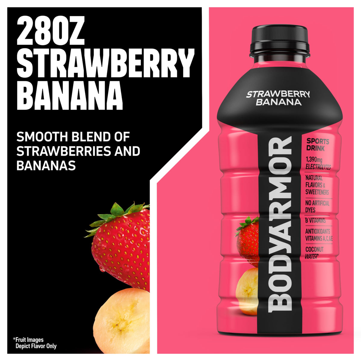 BODYARMOR Coconut water base highlights refreshing hydration after training