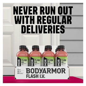 BodyArmor Flash IV bottle with coconut water boosts natural hydration