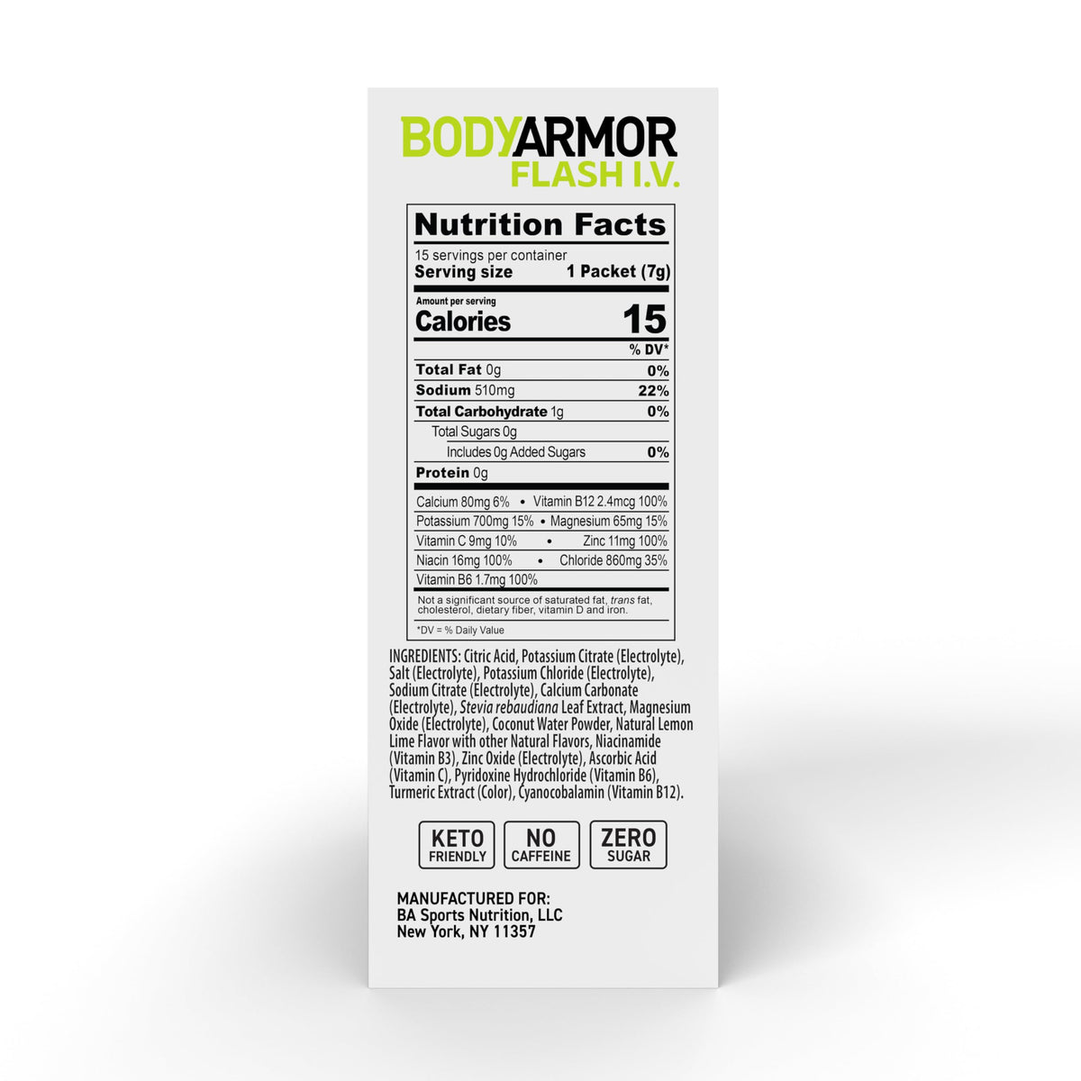 Lemon-Lime flavor delivers a refreshing taste without artificial sweeteners.