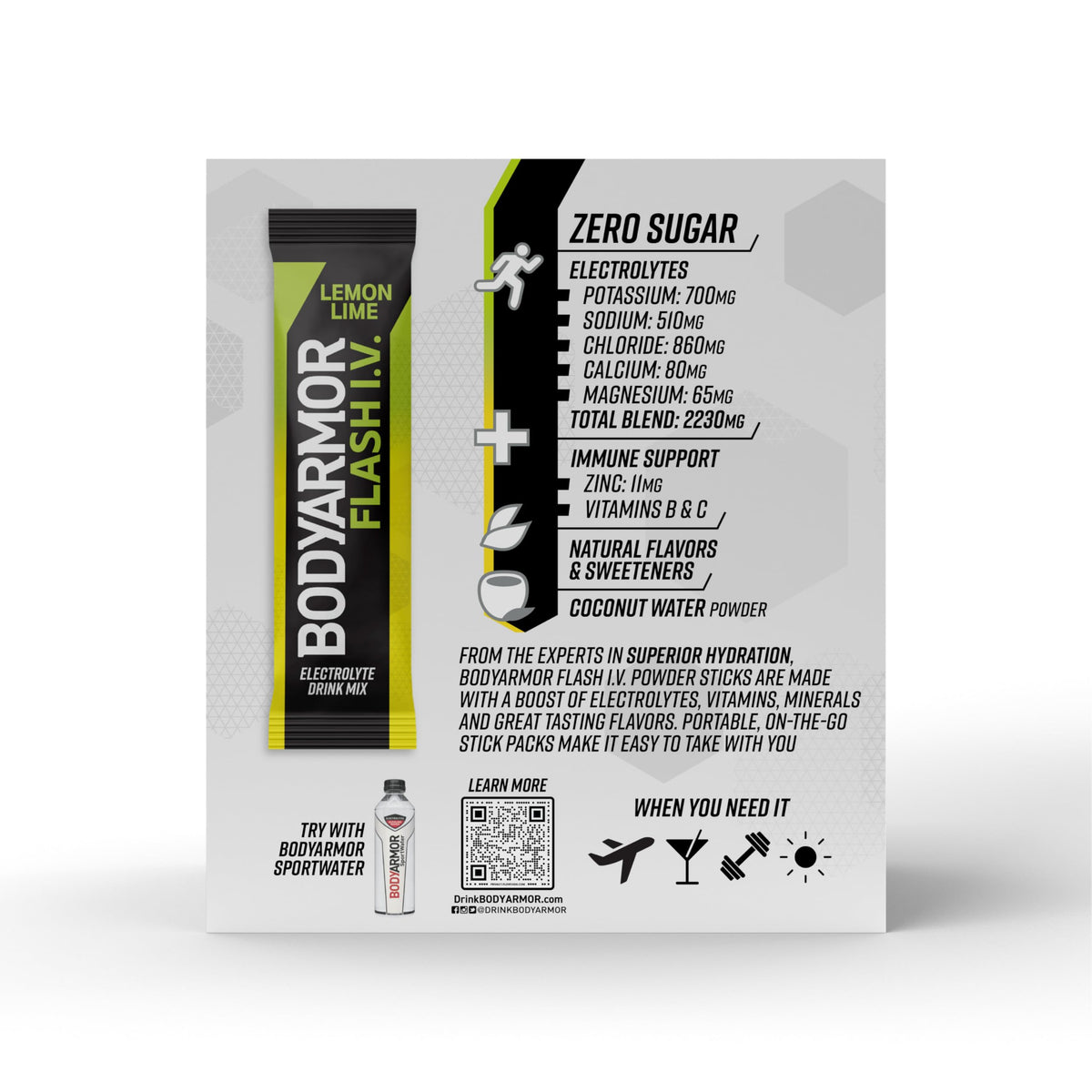 Compact sticks fit into pockets or bags for hydration anywhere.