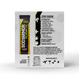 BodyArmor Flash I.V. mix with SportWater for enhanced hydration flavor.
