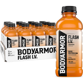 BODYARMOR Flash I.V. Orange bottle for on-the-go hydration