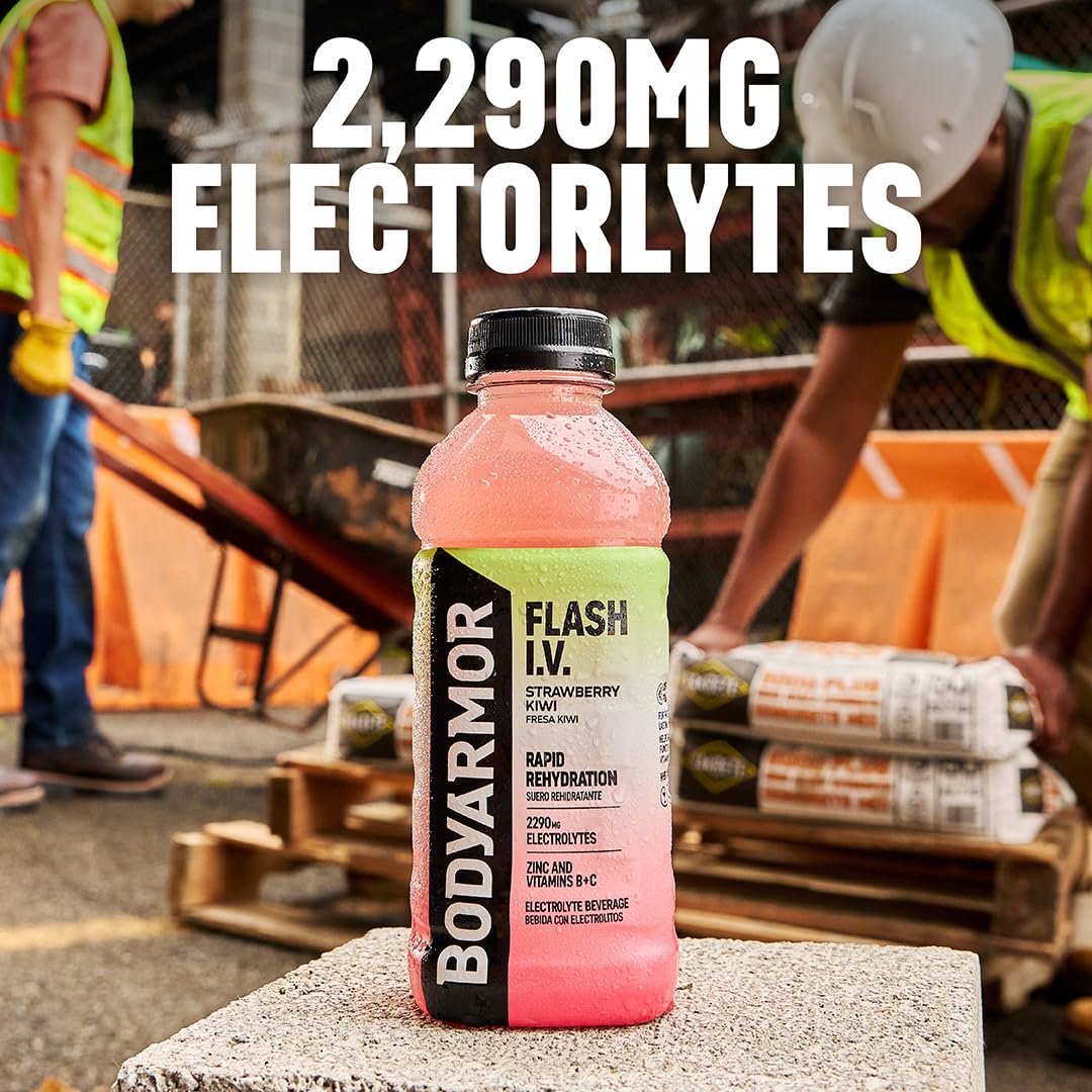 BODYARMOR Flash I.V. Orange gym-bag image shows on-the-go hydration