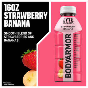 BODYARMOR Lyte coconut water clarity bottle highlights natural electrolytes.