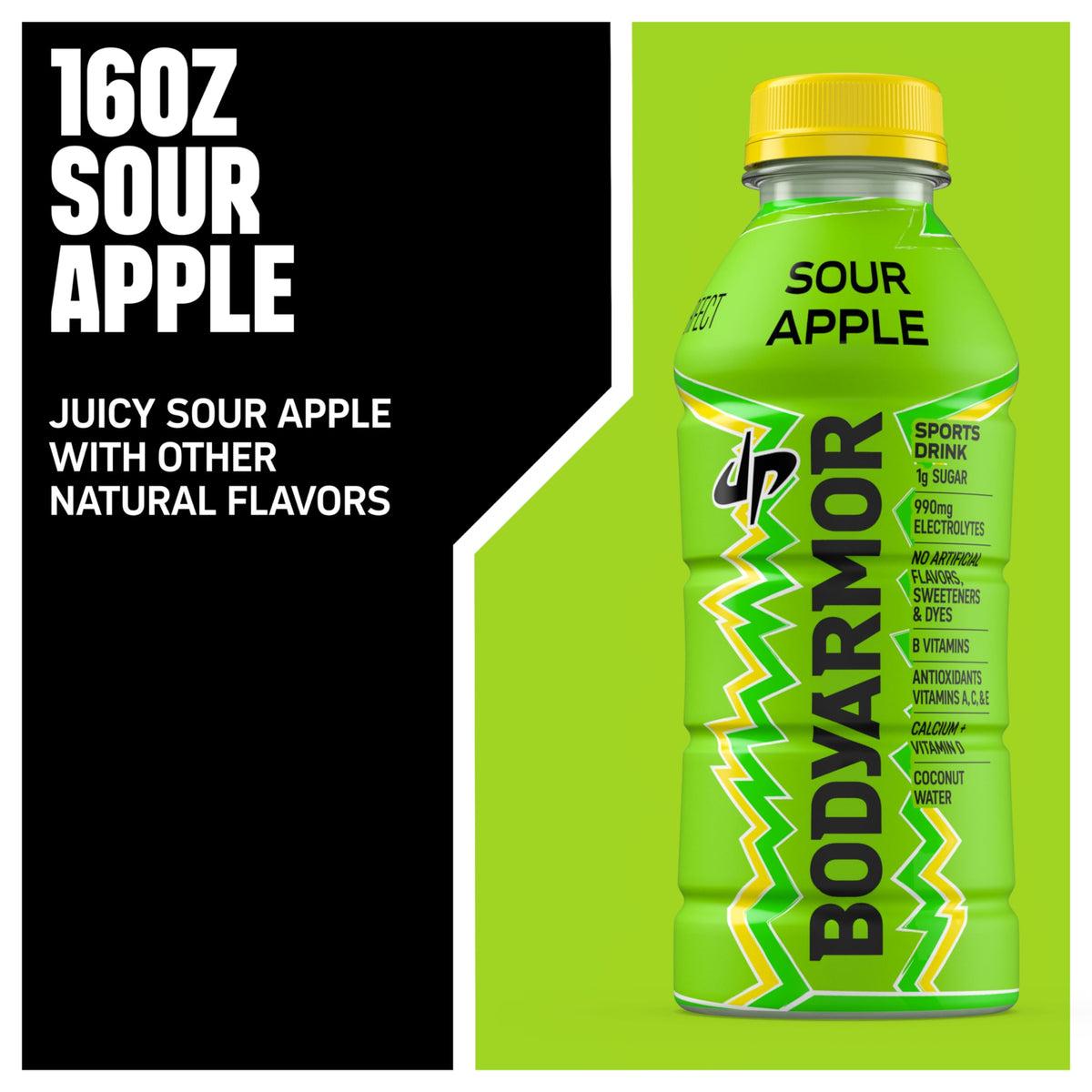 BODYARMOR LYTE Sour Apple on gym bench ready for training