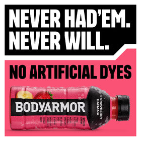 12-pack display of BodyArmor Orange Mango for team hydration.
