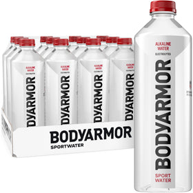BODYARMOR SportWater 12-pack hero for on-the-go hydration during workouts.