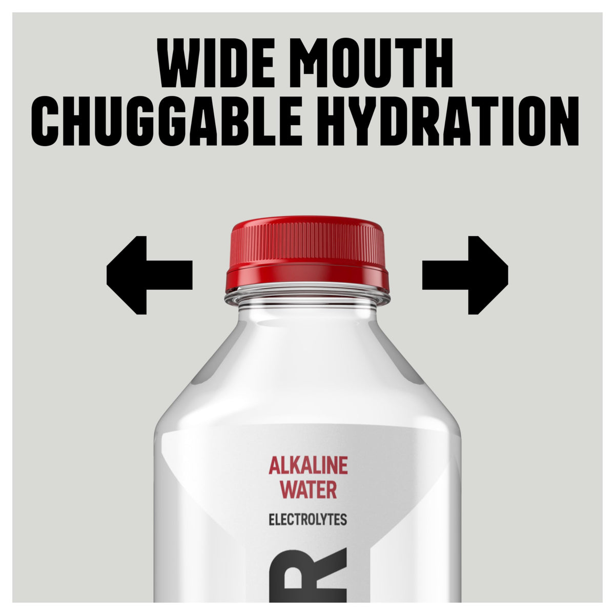 HAND holding BODYARMOR SportWater bottle after a workout