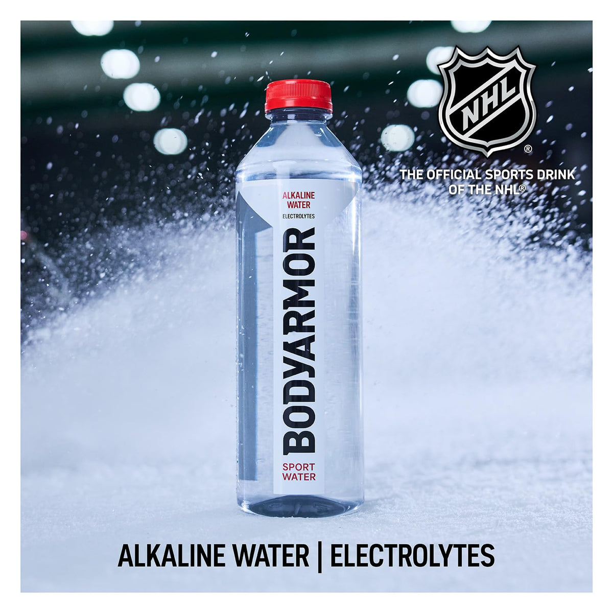 BODYARMOR SportWater electrolyte formula closeup highlights hydration-supporting electrolytes.