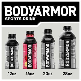 BODYARMOR Tropical Passionfruit served on ice for a refreshing hydration moment.