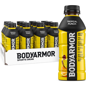 BODYARMOR Tropical Punch bottle front for premium hydration during workouts.