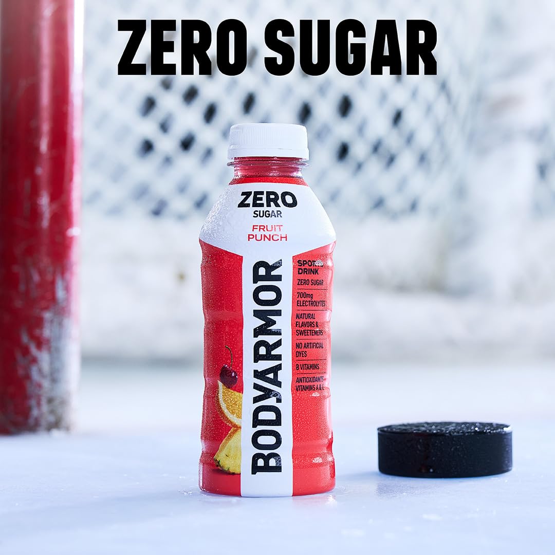 BodyArmor Zero Sugar bottle features antioxidants for a refreshing wellness-focused drink
