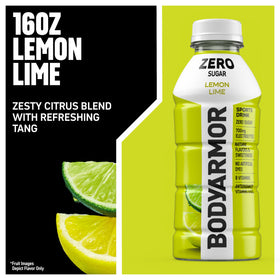 BODYARMOR Zero Sugar Lemon Lime flavor in action during activity