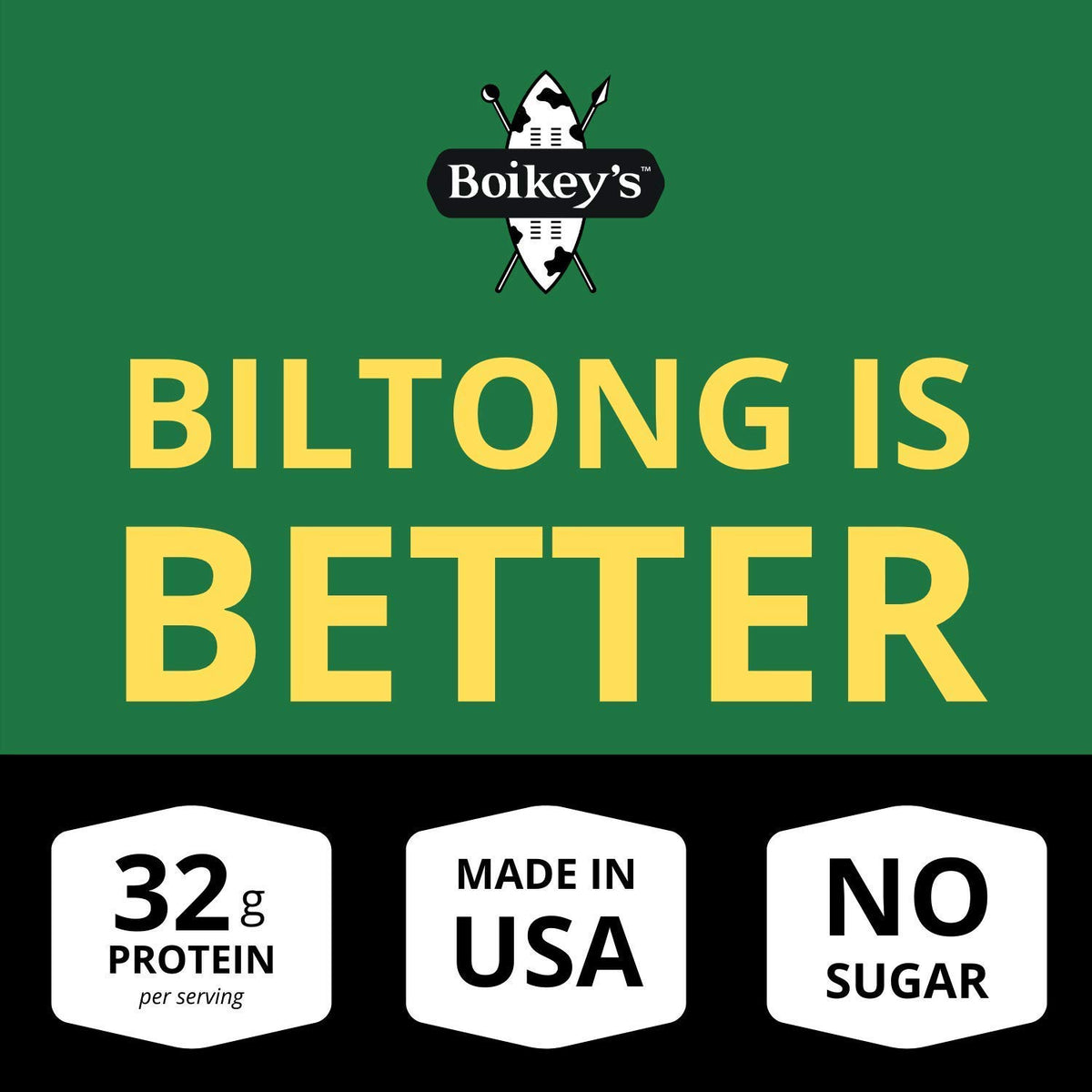 Boikey's Biltong lean round roast beef for clean protein