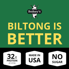 Boikey's Biltong lean round roast beef for clean protein