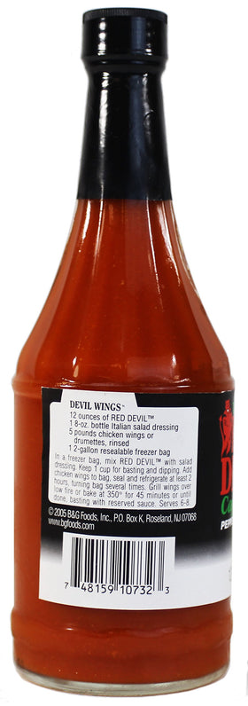 Boiyiklonn Trappey's Red Devil hot sauce label closeup highlights authentic pepper profile.