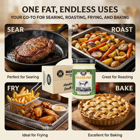 Bold I’Land Tallow displays natural ingredients with no artificial additives.