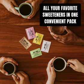 Bolt Box pink saccharin packets deliver reliable sweetness for hot drinks