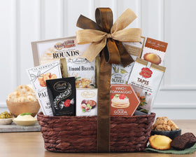 Bon Appetit gourmet snacks display on a gift tray, ideal for celebrations