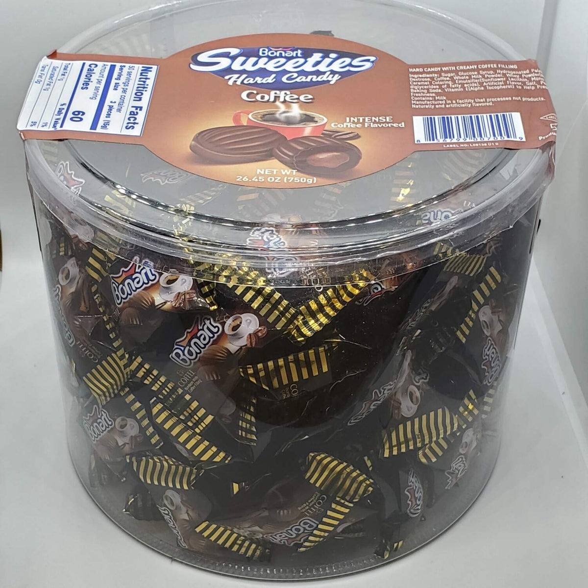 Bonart Sweeties Coffee hard candy tube, ideal gift and on-the-go snack