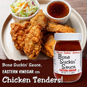 Bone Suckin' glaze on grill pan for bold barbecue flavor.