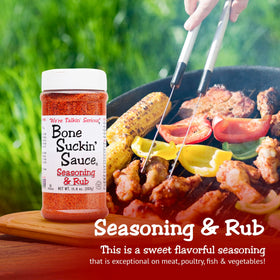 Bone Suckin' Original Seasoning with seafood for enhanced flavor