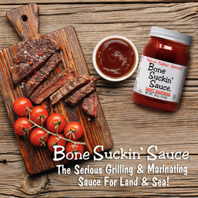 Bone Suckin' Sauce Sweet Southern ingredients include cane sugar and molasses for balanced sweetness.