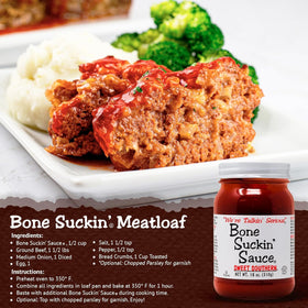 Chicken dish prepared with Bone Suckin' Sweet Southern sauce for dipping and basting.