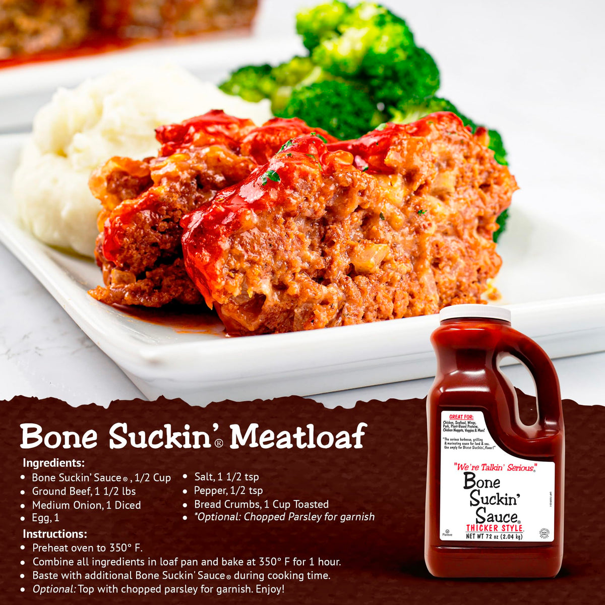 Bone Suckin' Sauce for dipping with bold, sweet heat.