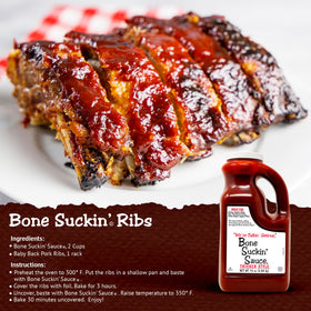 Marinating meats with Bone Suckin' Sauce adds depth.