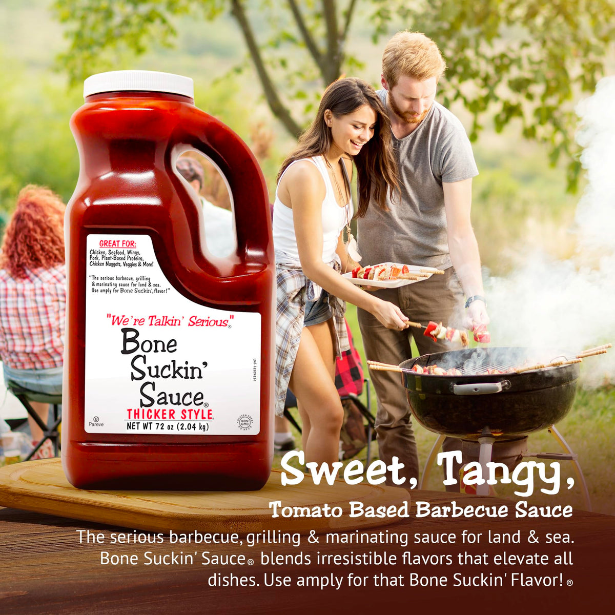 Bone Suckin' Sauce made in the USA signals quality.