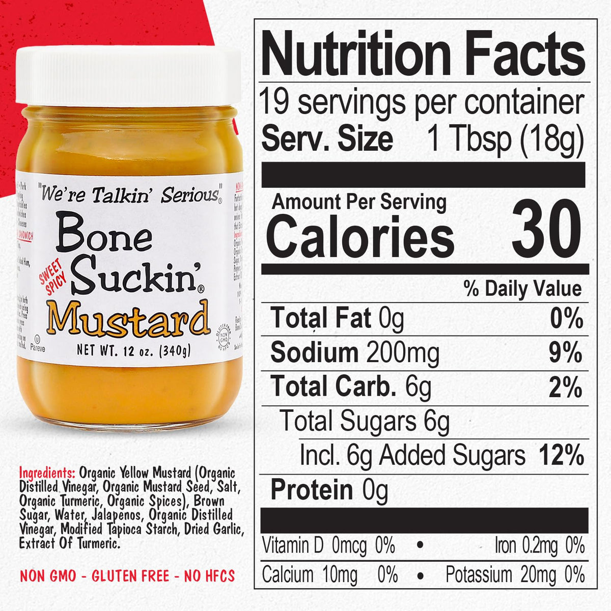 Pouring Bone Suckin' Sweet Spicy Mustard for grilling