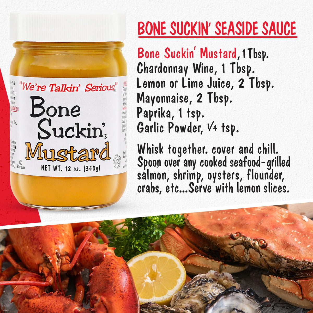 Close-up texture of Bone Suckin' Sweet Spicy Mustard