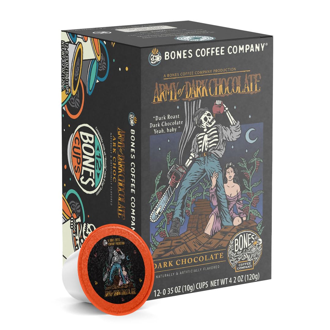 Bones Coffee Army of Dark Chocolate pod: convenient, bold flavor.