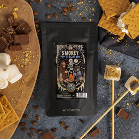 Bones Coffee Army Of The Dark Chocolate bag highlighting flavor intensity and aroma